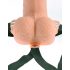 Fetisch Strap-On 6 - anlegbarer, hohler Vibrator (natur)