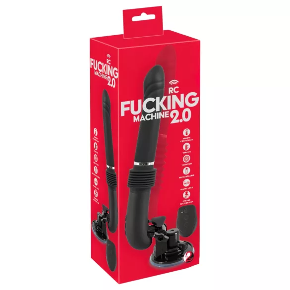 You2Toys RC Fucking Machine 2.0 - Akku Stoßvibrator (schwarz)