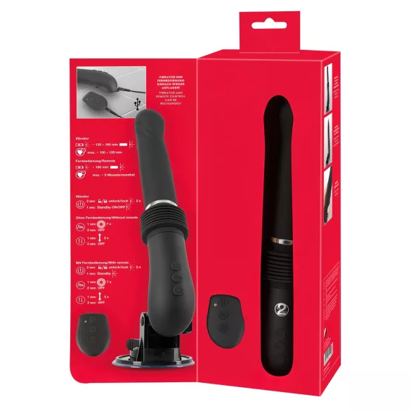 You2Toys RC Fucking Machine 2.0 - Akku Stoßvibrator (schwarz)
