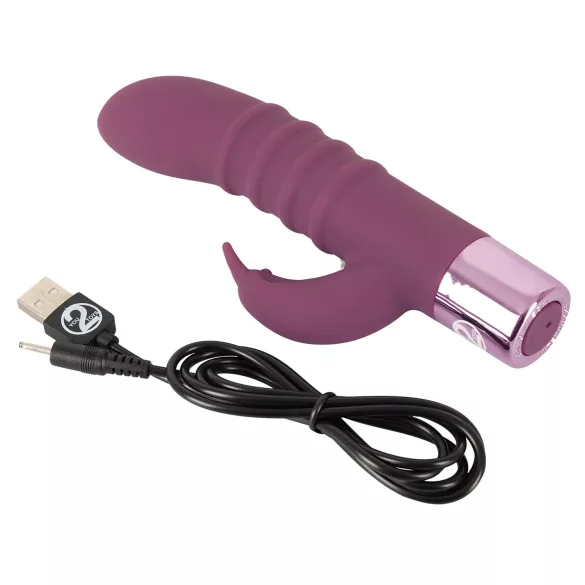 Rabbit Vibe - Akkus G-Punkt Vibrator mit Klitorisstimulator (Lila)