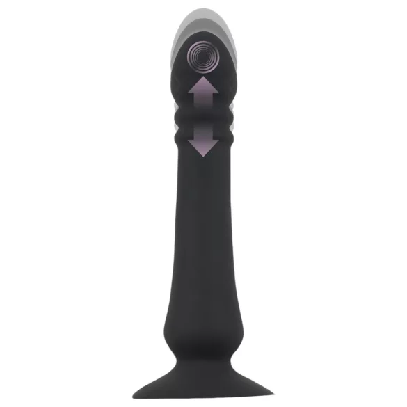 Black Velvets - wiederaufladbarer, stoßender Analvibrator (schwarz)
