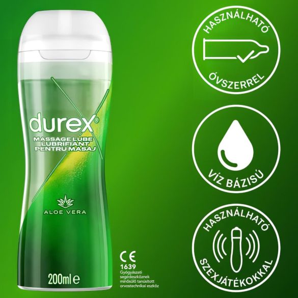 Durex 2in1 Massage Öl - Aloe Vera (200ml)
