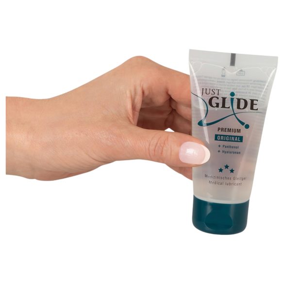 Just Glide Premium Original - vegan, wasserbasiertes Gleitmittel (50ml)