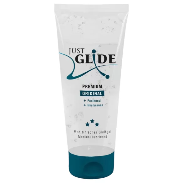 Just Glide Premium Original - vegan, wasserbasiertes Gleitgel (200ml)