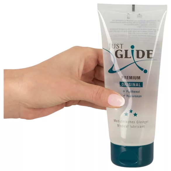 Just Glide Premium Original - vegan, wasserbasiertes Gleitgel (200ml)