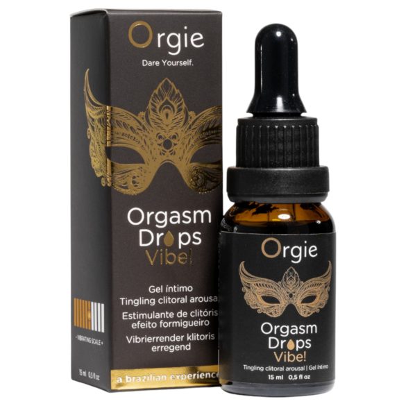 Orgie Orgasm Drops Vibe - prickelndes Intimgel für Frauen (15ml)