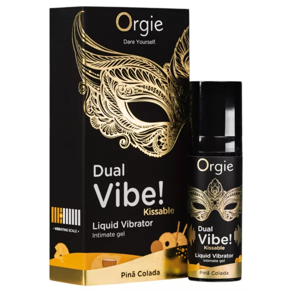Orgie Dual Vibe! - flüssiger Vibrator - Piña Colada (15 ml)
