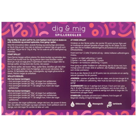 you & me - erotisches Paarkartenspiel (dänisch)