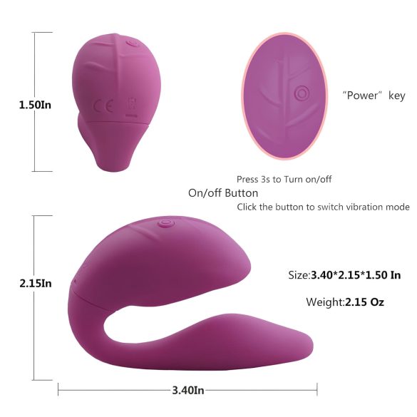 Cotoxo Cupid 2 - Fernbedienung Paarvibrator (lila)