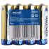 4er Pack langlebige AA-Batterien