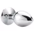 Sunfo - Metall Analplug mit pinkem Stein (Silber)