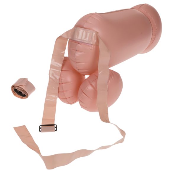 Cock Fighting - aufblasbarer Strap-On-Penis (natur)