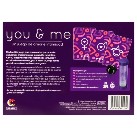 you & me - erotisches Paartspiel (spanisch)
