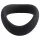 Pulselock Cocktura - gedrehter Silikon-Hodenring (schwarz) - 45 mm