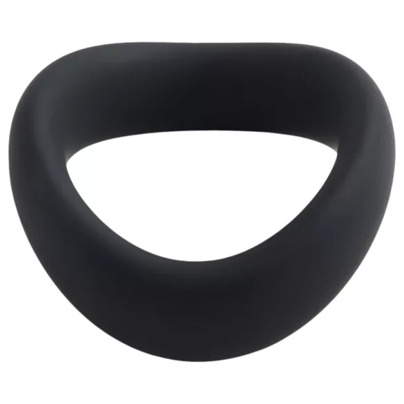Pulselock Cocktura - gedrehter Silikon-Hodenring (schwarz) - 45 mm