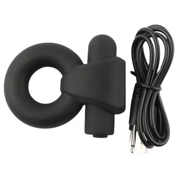 Pulselock Vantr - wiederaufladbarer Vibrations-Penisring (schwarz) - 25 mm