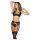 Mapalé - Dessous-Set mit Strumpfhalter (schwarz) - M/L
