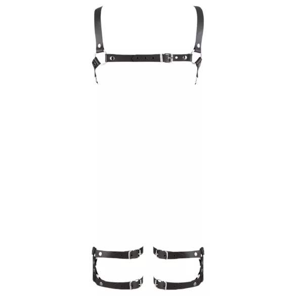 ZADO - Leder-Körpergeschirr Body - Schwarz