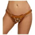 ZADO - Leder Bodygeschirr für Strap-On (braun) - L/XL