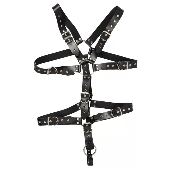 ZADO - schwarzes Leder Herren-Body-Harness (S-L)
