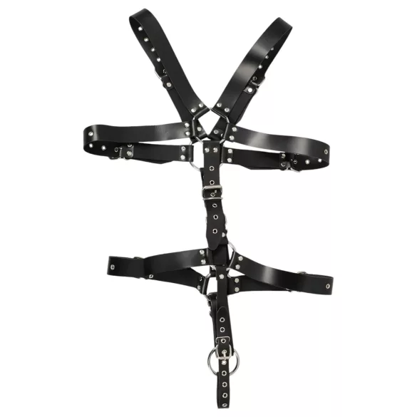 ZADO - schwarzes Leder Herren-Body-Harness (S-L)