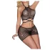 JSY 006 - glitzerndes Minikleid (schwarz)