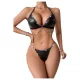 JSY 057 - erotisches Dessous-Set - schwarz (L-XL)