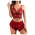JSY 058 - erotisches Dessous-Set - rot (L-XL)