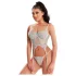 JSY 036 - erotisches Dessous-Set (blau) - L/XL