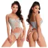 JSY 036 - erotisches Dessous-Set (blau) - L/XL