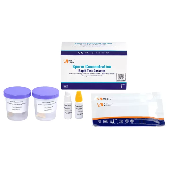 Alltest-Schnelltest zur Bestimmung der Spermakonzentration für die Anwendung zu Hause (2 Stk.)