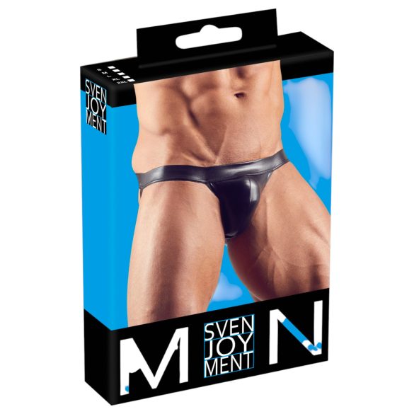 Svenjoyment – Glänzender Jockstrap (Schwarz)
