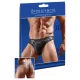 Svenjoyment - Glänzender Herren-String mit transparentem Einsatz (schwarz) - M