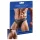 Glänzender Herren-Tanga mit transparentem Einsatz (schwarz) - XL