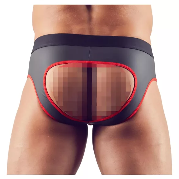 Svenjoyment - Offene Jock-Unterhose (schwarz) - XL