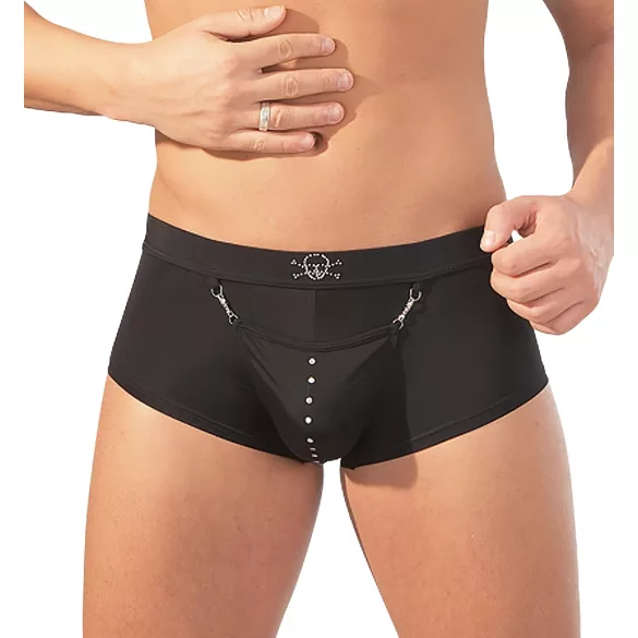 Piraten-Boxershorts (schwarz) - L