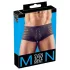 Transparente, gestreifte Boxershorts (schwarz) - M