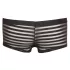 Transparente, gestreifte Boxershorts (schwarz) - L