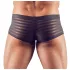 Transparente, gestreifte Boxershorts (schwarz) - XXL