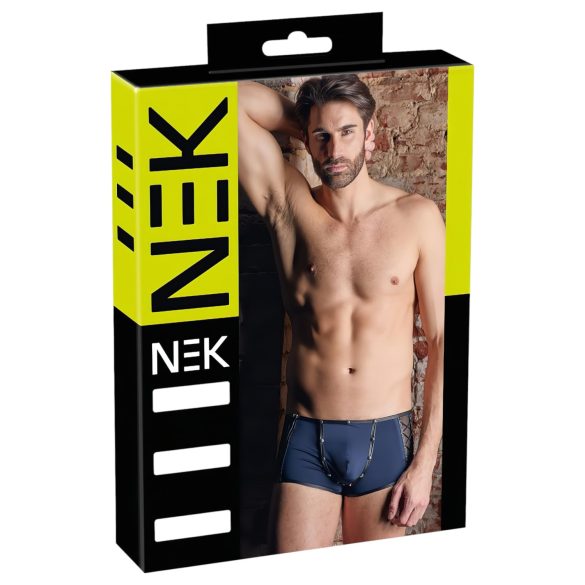 NEK - Schwarze Schnürung Netz-Boxershorts (Blau)