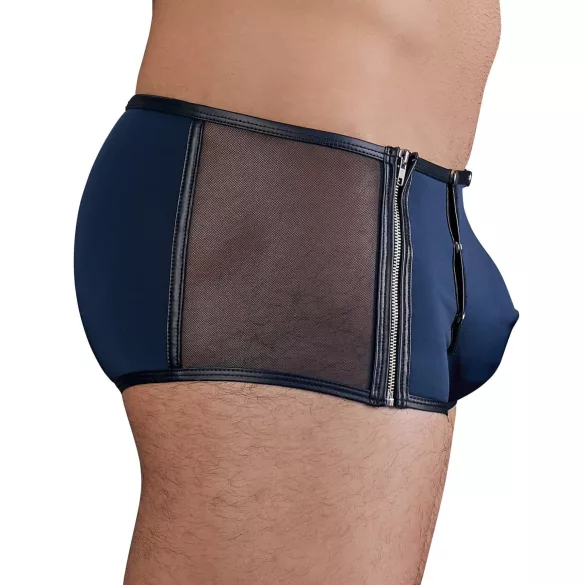 NEK - Schwarze Schnürnetz-Boxershorts (Blau) - L
