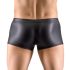 Svenjoyment - Matt-Boxershorts mit Strass und Reißverschluss (schwarz)