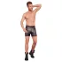 NEK - Langer Männer-Shorts mit Metallschnalle (Schwarz) - L