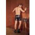 NEK - Längere Herren-Shorts mit Metallschnalle (Schwarz) - L