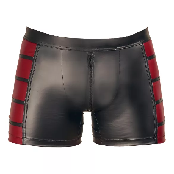 NEK - schwarze Reißverschluss-Boxer mit rotem Seiteneinsatz - XL