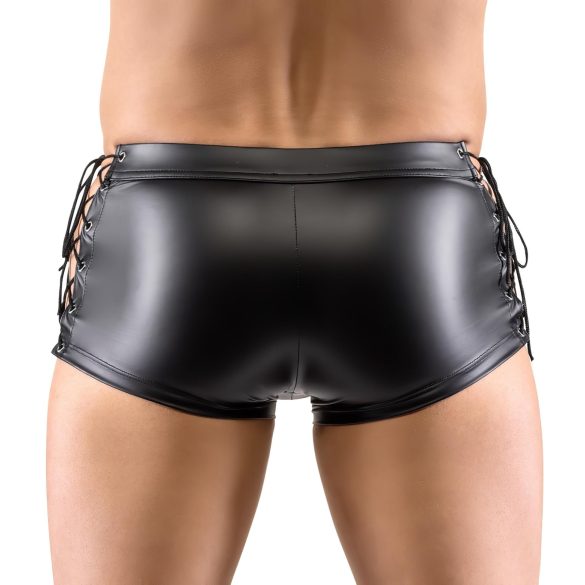Svenjoyment - Matt-Boxershorts mit seitlicher Schnürung (Schwarz) - XL