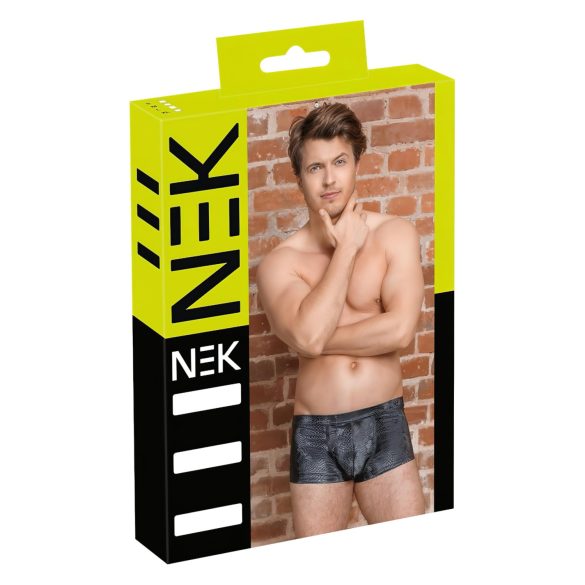 NEK - Boxershorts mit Schlangenledermuster (Schwarz)