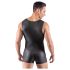 Svenjoyment - ärmelloser, kurzer Herren-Overall (schwarz) - XL