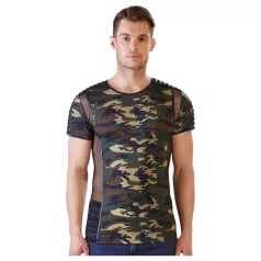 NEK - Tarnfarbenes Herren T-Shirt (Grün-Braun) - 2XL