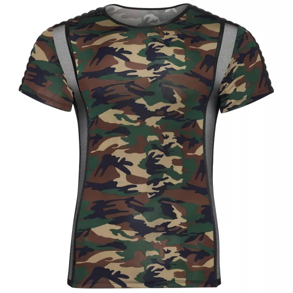 NEK - Tarnfarbenes Herren T-Shirt (Grün-Braun) - 2XL